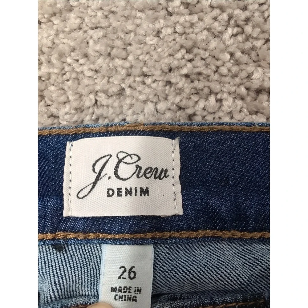 J.Crew Vintage Straight Jeans Womens 26 Medium Wash Blue Denim‎ Pants